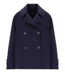 Max Mara Weekend Afone Blue Double Breasted Caban