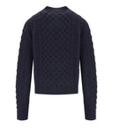 Max Mara Weekend Afosi Blue Cropped Cardigan