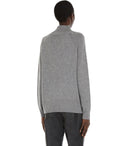 Max Mara Weekend Alcali Grey Turtleneck Jumper