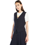 Max Mara Weekend Aria Blue Single Breasted Vest