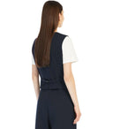 Max Mara Weekend Aria Blue Single Breasted Vest