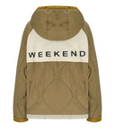 Max Mara Weekend Arles Gold Reversible Chaqueta con capucha reversible
