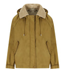 Max Mara Weekend Arles Gold Reversible Chaqueta con capucha reversible