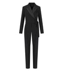 Max Mara Weekend Baviera Black Wrap Jumpsuit