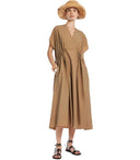 Max Mara Weekend Blasone Deserto Midi -jurk