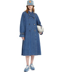 Max Mara Weekend Blasy Blue Denim Trench Coat