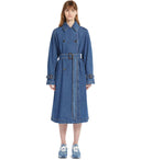 Max Mara Weekend Blasy Blue Denim Trench Coat