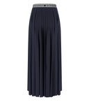 Max Mara Weekend Bleu Blue Pleated Skirt