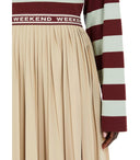 Max Mara Weekend Bleu Sabbia plisowana spódnica