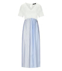 Max Mara Weekend Bronzo White Long Dress