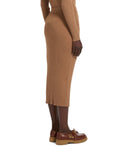 Max Mara Weekend Calotta Terra Ribbed Knitted Skirt