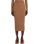 Max Mara Weekend Calotta Terra Ribbed Knitted Skirt