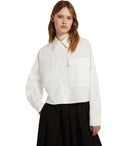 Max Mara Weekend Carter White Cropped Shirt