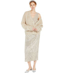 Max Mara Weekend Colomba Silver Sequins Top