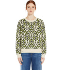 Max Mara Weekend Comica Khaki Green Crewneck Jumper