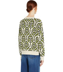 Max Mara Weekend Comica Khaki Green Crewneck Jumper