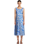 Max Mara Weekend Cubano Blue Floral Midi Dress