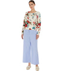 Max Mara 주말 Denis White Crewneck 점퍼