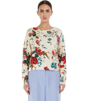 Max Mara 주말 Denis White Crewneck 점퍼