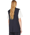 Max Mara Weekend Donna Blue Single Breasted Vest