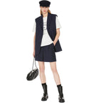 Max Mara Weekend Donna Blue Single Breasted Vest