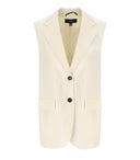 Max Mara Weekend Donna ECRU Single Breand Vest