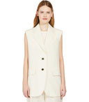Max Mara Weekend Donna ECRU Single Breand Vest