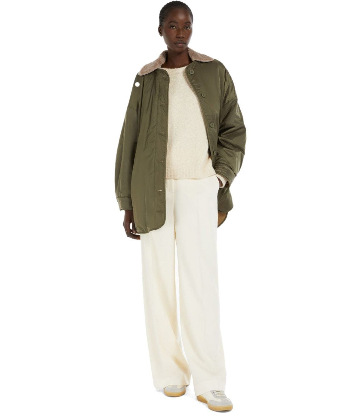 WEEKEND MaxMara ライムグリーン ダウンジャケット 42 MAXMARA WEEKEND LINE（マックスマーラウィークエンドライン
