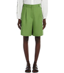 MAX MARA WEEKENT ECUBA GREEN BERMUDA SHORTS