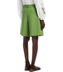 MAX MARA WEEKENT ECUBA GREEN BERMUDA SHORTS