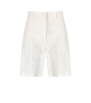 Max Mara Weekend Ecuba White Bermuda Shorts