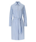 Max Mara Weekend Edipo Hellblau gestreiftes Hemdkleid