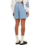 Max Mara Weekend Elica Light Blue Denim Bermuda Shorts