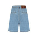 Max Mara Weekend Elica Light Blue Denim Bermuda Shorts