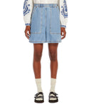Max Mara Weekend Elica Light Blue Denim Bermuda Shorts