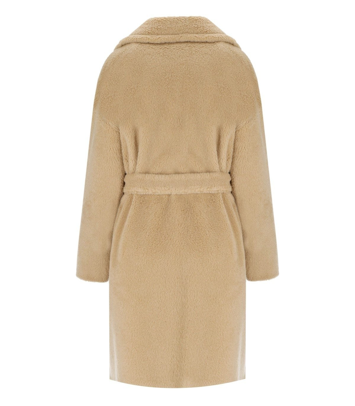 Max Mara Weekend Emmy Beige Belted Teddy Coat
