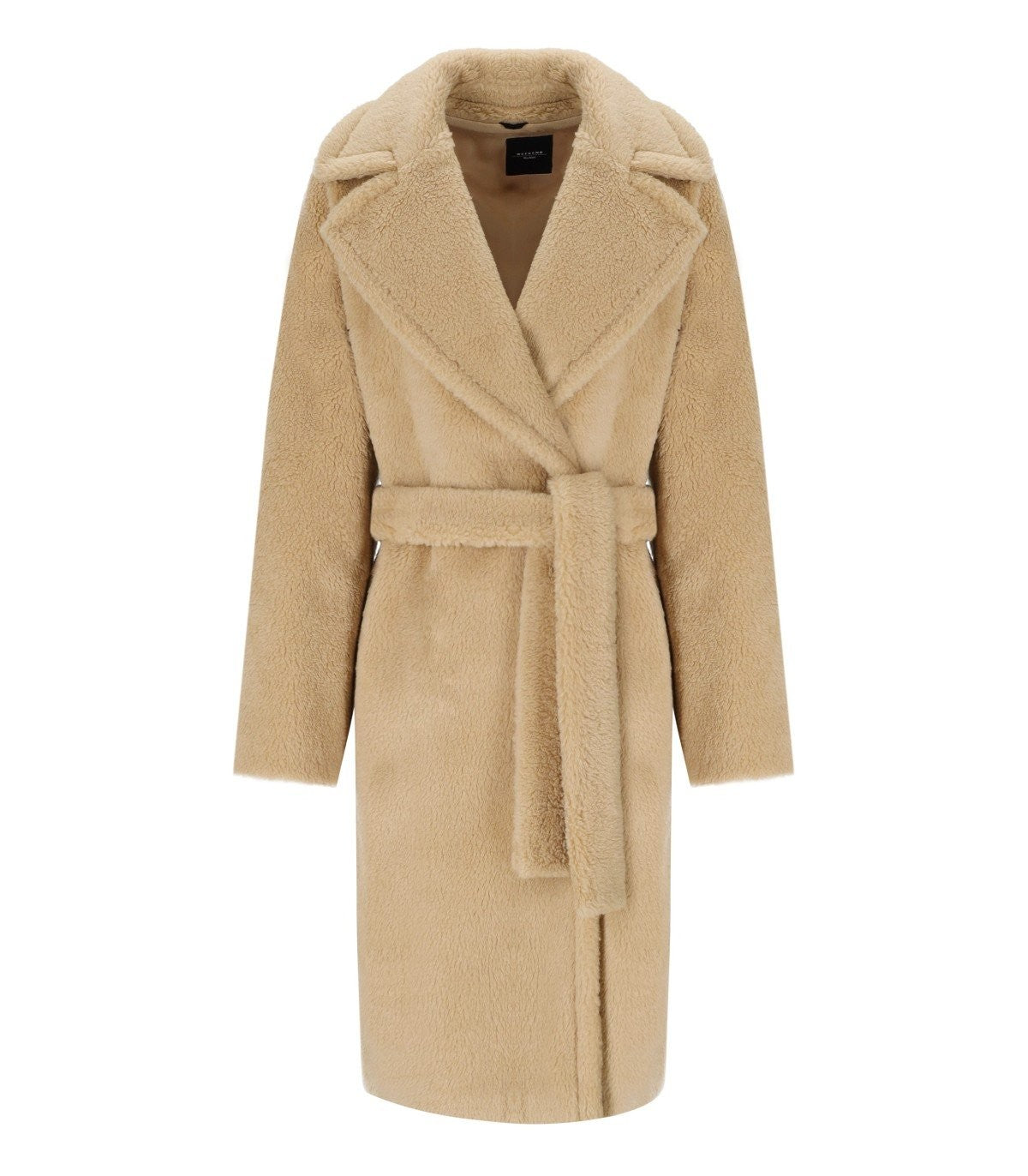 Max Mara Weekend Emmy Beige Belted Teddy Coat