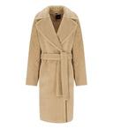 Max Mara Weekend Emmy Beige Belted Teddy Coat