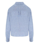 Max Mara Weekend Eureka Light Blue Cropped Shirt