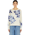 Max Mara 주말 Fabian Ivory Crewneck 점퍼