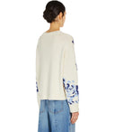 Max Mara 주말 Fabian Ivory Crewneck 점퍼