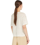 Max Mara Weekend Falla Ivory Striped T Shirt