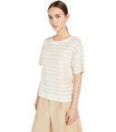 Max Mara Weekend Falla Ivory Striped T Shirt