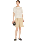 Max Mara Weekend Falla Ivory Striped T Shirt