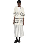 Max Mara Weekend Finanza Ecru Midi Skirt