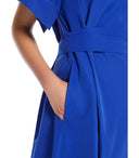 MAX Mara Weekend Termet Vestido de midi azul eléctrico