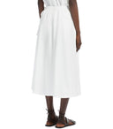 Max Mara Weekend Folk White Midi falda