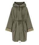 Max Mara Weekend Fumetto Kaki Green Reversible Parka