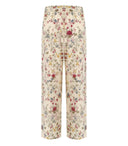Max Mara Weekend Gradara Ivory Floral Trousers