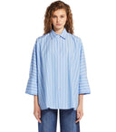 Max Mara Weekend Hudson Light Blue Striped Shirt